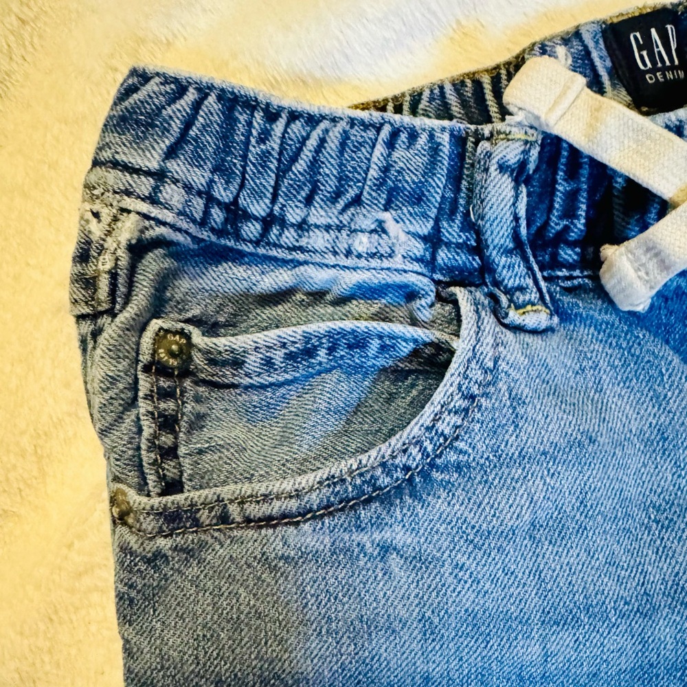 Gap Kids Blue Denim Shorts (size Large) - Picture 5 of 12